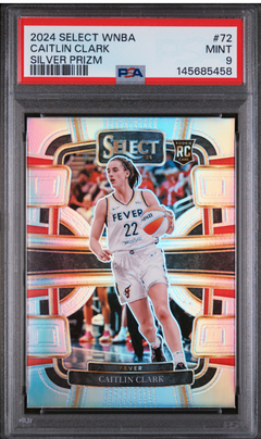 2024 PANINI SELECT WNBA #72 CAITLIN CLARK SILVER PRIZM