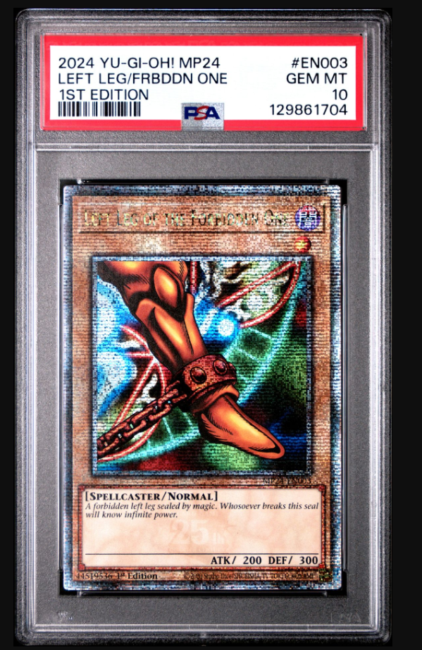 Yu-Gi-Oh! Exodia The Forbidden One Left Leg PSA 10 2024