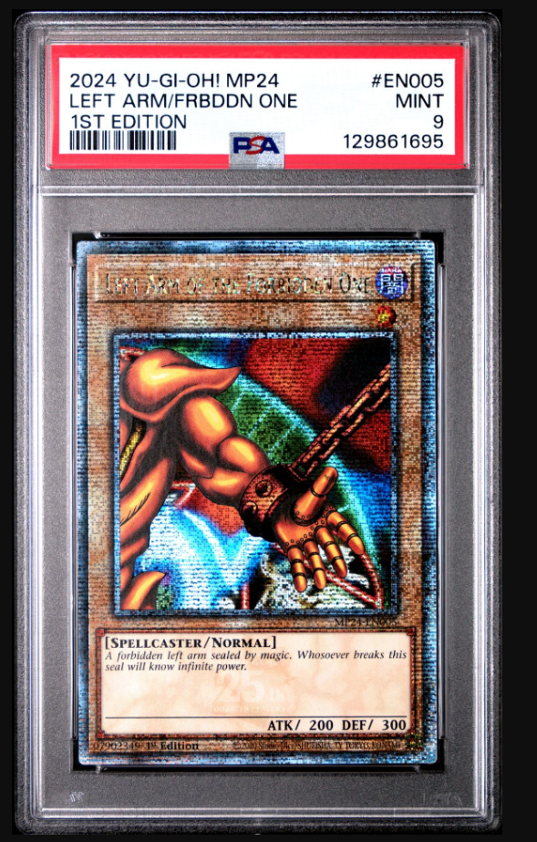 Yu-Gi-Oh! Exodia The Forbidden One Left Arm PSA 9