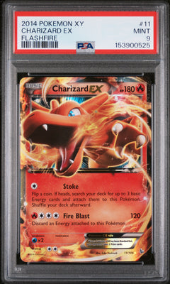2014 POKEMON XY FLASHFIRE #11 CHARIZARD EX PSA 9