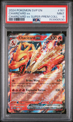 2024 POKEMON SVP EN-SV BLACK STAR PROMO | CHARIZARD ex SUPER-PREMIUM COLLECTION #161 CHARIZARD EX PSA 9