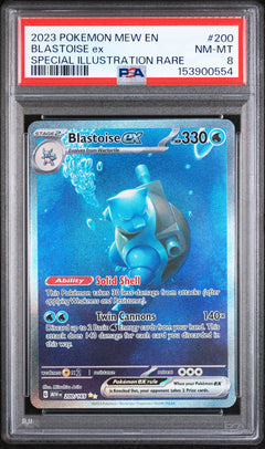 2023 POKEMON MEW EN-151 | SPECIAL ILLUSTRATION RARE #200 BLASTOISE EX PSA 9