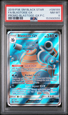 #SM189 FULL ART/BLASTOISE GX PSA 8