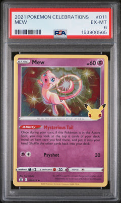 2021 POKEMON CELEBRATIONS #011 MEW PSA 6