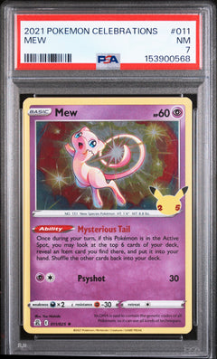 2021 POKEMON CELEBRATIONS #011 MEW PSA 7