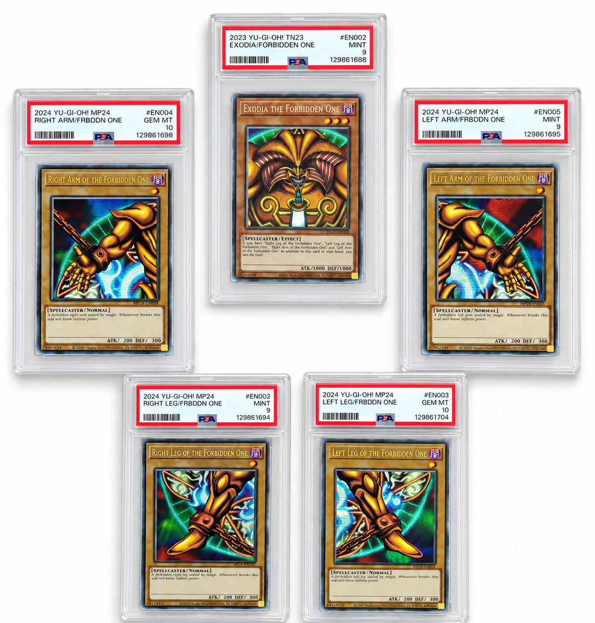 2023 YU-GI-OH! TN23-25TH ANNIVERSARY TIN: DUELING HEROES EN002 EXODIA THE FORBIDDEN ONE PSA 9