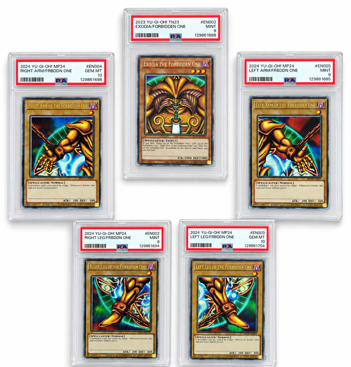 2023 YU-GI-OH! TN23-25TH ANNIVERSARY TIN: DUELING HEROES EN002 EXODIA THE FORBIDDEN ONE PSA 9