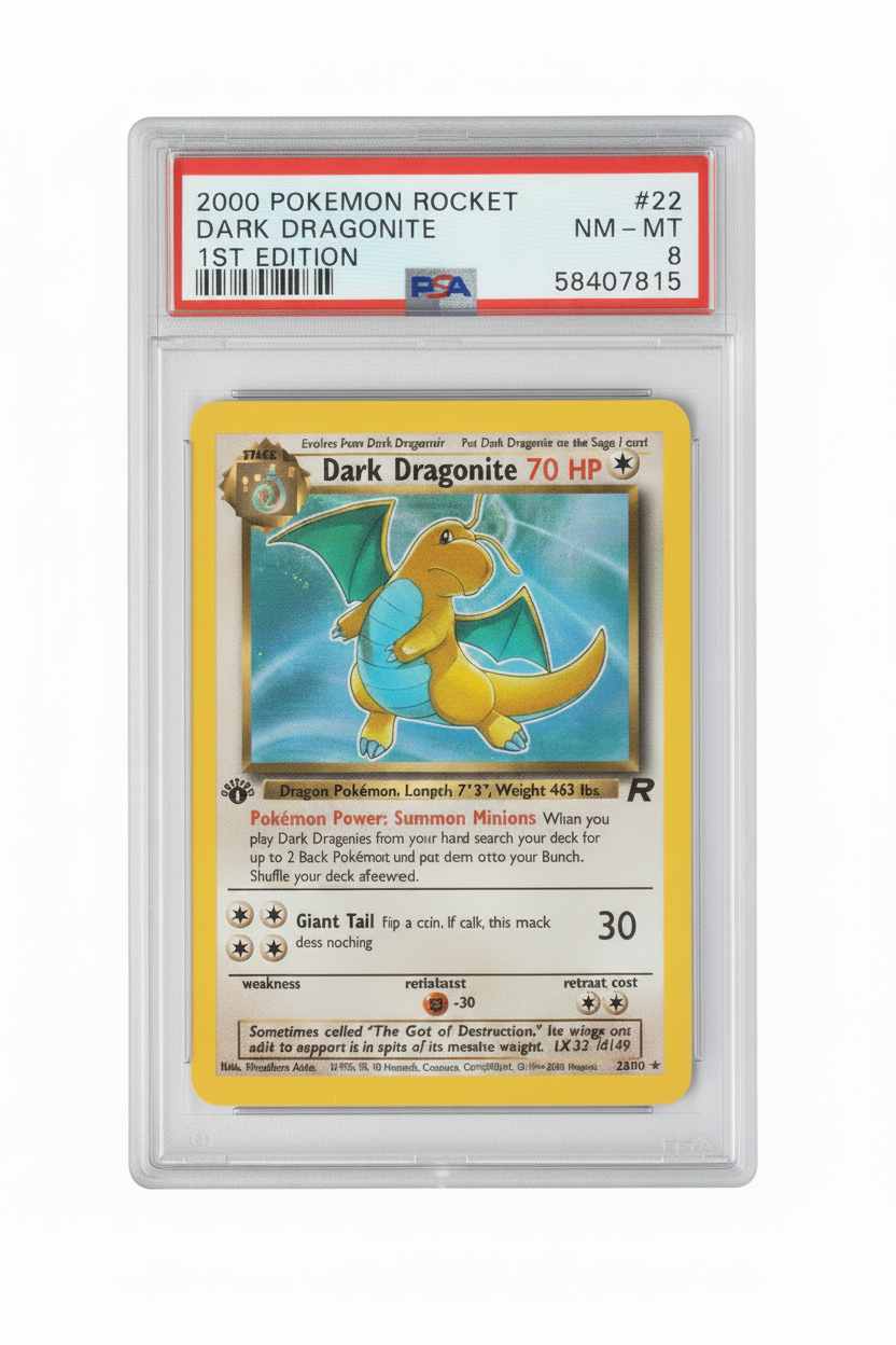 2000 Pokémon Rocket Dark Dagonite 1st Edition - PSA 8